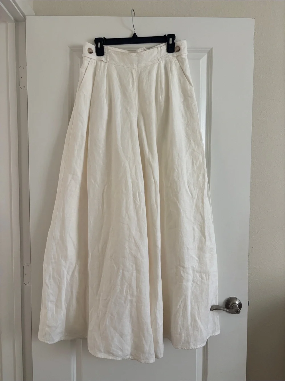 Banana Republic Women’s Size 8 100% Linen Wide Leg Pants Lined